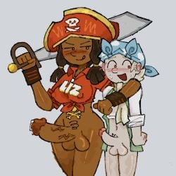 1girl1boy :3 aardman_animations albino_pirate columbia_pictures cutlass_liz futanari melon_paws older_female_and_younger_male sony_pictures_animation the_pirates!