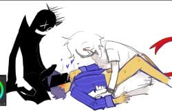 1x1x1x1 dick_on_face half_clothed heresy_heresy holding threesome