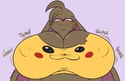 2026 anthro barely_contained big_breasts blush breasts brown_body brown_fur brown_hair cleavage clothed clothed_anthro clothed_female clothing dewwydarts dewwydartz erect_nipples female fur furry generation_4_pokemon hair huge_breasts lagomorph long_ears lopunny lucy_(dewwydarts) lucy_(dewwydartz) mammal nintendo nipple_outline nipples nipples_visible_through_clothing onomatopoeia pink_eyes pokemon pokemon_(species) shirt slosh sloshing_breasts solo sound_effects tagme text thick_thighs topwear torn_clothing wide_hips yellow_clothing yellow_shirt yellow_topwear