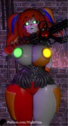 1girls 2024 2026 3d 3d_(artwork) 3d_model background big_breasts breasts cleavage eyes female female_only five_nights_at_freddy's five_nights_in_anime fnia freddy_fazbear's_pizzeria_simulator green_eyes hair looking_at_viewer night3d nightfnia nipples nipples_covered nipples_slip open_mouth orange_hair patreon red_hair scottgames scrap_baby scrap_baby_(fnaf) scrap_baby_(fnia) solo solo_female white_body