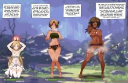 ass_expansion asuna_(sao) bimbo bimbofication black_hair blackification breast_expansion comic corruption dark-skinned_female ebonization hair_growth hip_expansion identity_death nude_female race_change race_swap sword_art_online text tgyaker transformation