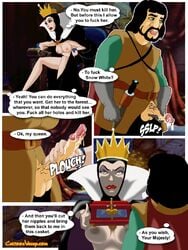 cartoonvalley.com comic crown disney disney_villains english_text helg humbert_the_huntsman queen royalty snow_white_and_the_seven_dwarfs_(1937_film) speech_bubble text the_evil_queen