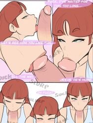 1boy 1girls 2d bangs blowjob brother_and_sister cock_worship fellatio female human_female human_male human_penetrated incest jopuari loving_it male oral original pale-skinned_female pale_skin penis_size_talk sister sister_and_brother size_talk tagme text uncensored video