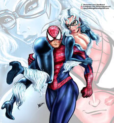 1boy 1boy1girl 1girls ass big_ass big_breasts big_thighs black_cat_(marvel) breasts curvaceous curvy curvy_figure digital_media_(artwork) felicia_hardy female hips huge_ass huge_breasts huge_thighs large_ass large_breasts large_thighs legs light-skinned_female light-skinned_male light_skin male male/female marvel marvel_comics mature mature_female peter_parker slastbeast slim_waist spider-man spider-man_(series) straight thick thick_hips thick_legs thick_thighs thighs voluptuous waist white_hair wide_hips