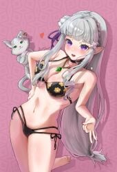 /// 1girls 2d 2d_(artwork) 2d_artwork almost_naked almost_nude anime anime_character background bare_armpits bare_arms bare_belly bare_chest bare_hands bare_hips bare_legs bare_midriff bare_navel bare_shoulders bare_skin bare_thighs belly belly_button big_boobs big_breasts bikini bikini_bottom bikini_only bikini_top black_bikini black_bikini_bottom black_bikini_top black_choker black_swimsuit black_swimwear blue_pupils blush_face blush_lines blushing blushing_at_viewer blushing_female blushing_lines breasts busty busty_female busty_girl choker cleavage collarbone curvaceous curvaceous_body curvaceous_female curvaceous_figure curvaceous_hips curvy curvy_body curvy_female curvy_figure curvy_hips digital digital_art digital_drawing digital_drawing_(artwork) digital_media digital_media_(artwork) drawing elbows elf elf_ear elf_ears elf_female elf_girl embarrassed embarrassed_expression embarrassed_female emilia_(re:zero) exposed exposed_armpits exposed_arms exposed_belly exposed_chest exposed_hips exposed_legs exposed_midriff exposed_navel exposed_shoulders exposed_skin exposed_thighs eye-level_view eyebrows_visible_through_hair fanart female female_focus female_only female_protagonist fingernails fingers flower flower_hair_ornament flower_in_hair flower_on_head flushed flushed_cheeks flushed_face flustered flustered_female geometric_background groin hair_ornament hair_ornaments half_elf halterneck hand_on_hip hand_on_own_hip head_tilt inguinal_crease inguinal_ligament justjast88 knees_out_of_frame large_boobs large_breasts lean_figure legs_closed legs_together long_hair looking_at_viewer manga_character midriff monotone_background mostly_nude naked naked_female naked_woman narrow_waist navel nearly_nude necklace nude nude_female nudity one_color_background open_mouth parted_lips pattern_background pink_background plain_background pointy_ears portrait practically_nude puck_(re:zero) purple-eyed_female purple_eyes re:zero_kara_hajimeru_isekai_seikatsu shoulders side-tie_bikini sidelocks silver-haired_female silver_eyebrows silver_hair silver_hair_female slender_body slender_waist slim_female slim_waist solo standing string_bikini swimsuit swimwear thighs thighs_together three-quarter_view three_quarter_view tile_background tilted_head tongue top_view touching_hip upper_body upper_teeth white_fox_(studio) wide_hips