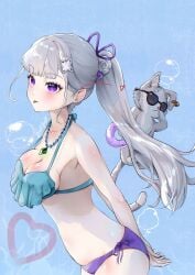 /// 1girls 2d 2d_(artwork) 2d_artwork alternative_hairstyle anime anime_character arm_behind_back background bare_armpits bare_arms bare_belly bare_chest bare_hands bare_hips bare_midriff bare_navel bare_shoulders bare_skin belly big_boobs big_breasts bikini bikini_bottom bikini_only bikini_top blue_background blue_bikini blue_bikini_bottom blue_bikini_top blue_pupils blue_swimsuit blue_swimwear blush_face blush_lines blushing blushing_at_viewer blushing_female blushing_lines breasts busty busty_female busty_girl cat cleavage collarbone different_hair_style digital digital_art digital_drawing digital_drawing_(artwork) digital_media digital_media_(artwork) drawing elf elf_ear elf_ears elf_female elf_girl emilia_(re:zero) exposed_armpits exposed_arms exposed_belly exposed_chest exposed_hips exposed_midriff exposed_navel exposed_shoulders exposed_skin eye-level_view eyebrows_visible_through_hair fanart female female_focus female_protagonist fingers flower flower_hair_ornament flower_in_hair flower_on_head flushed flushed_cheeks flushed_face from_side glistening_boobs glistening_breasts glistening_hair glistening_legs glistening_shoulders glistening_skin glistening_thighs glossy_breasts glossy_hair hair_ornament half_elf halterneck hand_behind_back justjast88 large_boobs large_breasts lean_figure leg_out_of_frame legs_out_of_frame long_hair looking_at_viewer manga_character midriff monotone_background narrow_waist necklace one_color_background plain_background pointy_ears ponytail portrait puck_(re:zero) purple-eyed_female purple_bikini purple_bikini_bottom purple_eyes purple_swimsuit re:zero_kara_hajimeru_isekai_seikatsu shiny_breasts shiny_hair shiny_legs shiny_shoulders shiny_skin shiny_thighs shoulders side_view silver-haired_female silver_eyebrows silver_hair silver_hair_female slender_body slender_waist slim_female slim_waist solid_color_background standing sunglasses sunglasses_on_head swimsuit swimwear thighs_out_of_frame tied_hair tongue top_view upper_body white_fox_(studio)