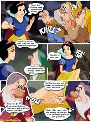 cartoonvalley.com comic disney disney_princess dwarf english_text female grumpy_(snow_white) happy_(snow_white) helg male princess royalty sleepy_(snow_white) sneezy_(snow_white) snow_white_(disney) snow_white_and_the_seven_dwarfs_(1937_film) speech_bubble text