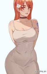 1girls 2d 2d_(artwork) 2d_artwork adult adult_female anime anime_character arm_behind_back arm_tattoo background big_boobs big_breasts black_choker blank_background blue_tattoo blush_face blush_lines blushing blushing_female blushing_lines breasts busty busty_female busty_girl choker cleavage clothes collarbone curvaceous curvaceous_body curvaceous_female curvaceous_figure curvaceous_hips curvy curvy_body curvy_female curvy_figure curvy_hips digital digital_art digital_drawing digital_drawing_(artwork) digital_media digital_media_(artwork) drawing dress eye-level_view eyebrows_visible_through_hair fanart female female_focus female_only female_protagonist flower flower_hair_ornament flower_in_hair flower_on_head flushed flushed_cheeks flushed_face from_front front_view ginger ginger_hair groin hair_ornament hand_behind_back hourglass_figure inguinal_crease inguinal_ligament large_boobs large_breasts lean_figure lip_gloss lips lipstick long_hair looking_at_viewer manga_character mature mature_female mature_woman monotone_background nami_(one_piece) narrow_waist one_color_background one_piece orange-eyed_female orange-haired_female orange_eyebrows orange_eyes orange_hair orange_hair_female orange_lips orange_lipstick outfit plain_background portrait post-timeskip reddit_link shonen_jump shoulders shueisha slender_body slender_waist slim_female slim_waist solid_color_background solo standing tattoo tattoo_on_arm tattooed_arm tight_clothes tight_dress tight_outfit tight_topwear toei_animation top_view topwear upper_body weekly_shonen_jump white_background white_clothes white_dress white_outfit white_topwear wide_hips woman