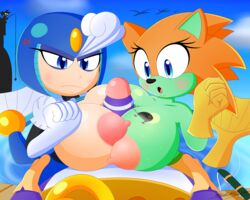 big the cat from adventures of sonic the hedgehog by slickehedge