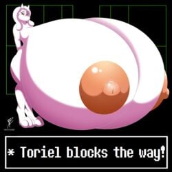 2017 anthro areola big_breasts boss_monster brasslion breasts caprine cornchip21 erect_nipples female goat hi_res horn huge_breasts hyper hyper_breasts mammal mature_female nipples nude solo toriel undertale video_games