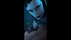 1boy 1girls 3d animated edi female handjob light-skinned_male looking_at_viewer male male_pov mass_effect no_sound pov robot robot_girl skeletron27 tagme video