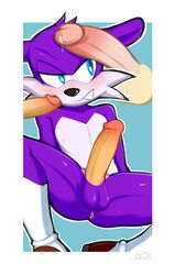 anthro anus ass balls blue_eyes clothing erection fang_the_sniper footwear hi_res humanoid_penis jammiez male male_only mammal mustelid penis sonic_(series) sonic_the_hedgehog_(series) weasel