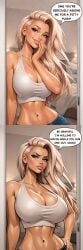 ai_generated bimbo bimbo_body blonde_female blonde_hair cswiz english_text hourglass_figure insulting_viewer looking_at_viewer tagme talking_to_viewer tall_image