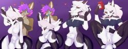2024 animate_inanimate anthro biped blush blush_lines bottomless bottomless_anthro bottomless_female breasts bulge bulge_fondling canid canid_demon canine canis cellphone clothed clothed_anthro clothed_female clothing collar coyote crop_top demon detailed_bulge digital_media_(artwork) duo electronics emanata female female_anthro floating_heart forced forced_transformation four_frame_sequence fur gender_transformation genital_outline genitals gradient_background hair heart_symbol hellaverse hellhound helluva_boss hi_res holding_cellphone holding_object holding_phone holding_smartphone legwear living_clothing loona_(helluva_boss) male male_anthro mammal mtf_transformation mxl mythological_canine mythological_creature mythology nude nude_anthro nude_male penis_outline phone red_sclera sequence shirt simple_background sitting skinsuit smartphone species_transformation spiked_collar spikes standing suit_transformation tail takeover tf_into_fictional_character thigh_highs tight_clothing toeless_thigh_highs tongue tongue_out topwear transformation transformation_sequence vulva