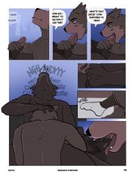2026 absurd_res age_difference andy_(echto) anthro anthro_on_anthro anthro_penetrated anthro_penetrating anthro_penetrating_anthro balls biped bodily_fluids brown_body brown_fur canid canine charlie_(echto) circumcised clenched_teeth clothing comic curling_toes dialogue digital_media_(artwork) duo echto edging english_text erection father_(lore) father_and_child_(lore) father_and_son_(lore) father_penetrating_son feet fellatio fist footwear footwear_only fur genitals glans halftone hand_on_head hand_on_penis hi_res humanoid_genitalia humanoid_penis imminent_orgasm incest_(lore) licking male male/male male_penetrated male_penetrating male_penetrating_male mammal mostly_nude nude nude_male older_anthro older_male open_mouth oral parent_(lore) parent_and_child_(lore) parent_and_son_(lore) pattern_background penetration penile penile_penetration penis penis_lick pubes saliva saliva_string sex simple_background socks socks_only son_(lore) speech_bubble teeth text tongue tongue_out whining younger_anthro younger_male younger_penetrated