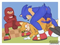 knuckles the echidna from sega by timidwithapen