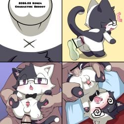 >_< 3_fingers 5_fingers absurd_res anal anal_masturbation anal_orgasm anal_sex anus arms_out ass ass_out backsack balls bent_over big_dildo big_dom_small_sub big_penis black_body black_bow_tie black_fur black_nose black_tail blush blush_lines bodily_fluids bow_tie censor_bar censored cheek_tuft chestnut_mouth chibi close-up close_up_panel closed_eyes comic cum cum_in_ass cum_in_mouth cum_in_own_mouth cum_in_self cum_inside cum_on_face dildo dildo_in_ass dildo_insertion dipstick_tail domestic_cat dominant duo ejaculation eyewear facial_tuft faux_gaping faux_gaping_anus felid feline felis feral fingers from_behind_position from_front_position full_nelson fur furry_penis genital_fluids genitals glasses glasses_askew glasses_off half-closed_eyes hands-free head_fluff held_up hi_res holding_both_legs holding_leg holding_partner holding_partner's_leg holding_up_leg holding_up_partner human_on_top humanoid_genitalia humanoid_penis impact_lines ineffective_censorship inner_ear_fluff konzaburou large_insertion leaning leaning_forward leg_markings legs_held_open legs_held_up legs_up looking_pleasured lying male male/male male_on_top male_penetrated male_penetrating mammal markings masturbation meme multicolored_body multicolored_fur multiple_panels multiple_scenes narrowed_eyes neck_tuft object_in_ass on_back on_pillow on_top open_mouth orgasm pawpads penetration penile penile_penetration penis penis_in_ass penis_size_difference perineum piledriver_position pillow pink_anus pink_inner_ear pink_pawpads presenting presenting_anus presenting_back presenting_balls presenting_hindquarters prostate_orgasm purple_background purple_eyes raised_arms raised_tail reboot_(character) reboot_(reboot) rectangular_glasses red_background sex sex_toy sex_toy_in_ass sex_toy_insertion shaded simple_background sitting_on_penis size_difference small_penis smaller_male smaller_penetrated smaller_submissive socks_(marking) solo spiral spiral_eyes spread_legs spreading stand_and_carry_position standing standing_sex sweat sweatdrop tail tail_markings transparent_dildo transparent_sex_toy tuft tuxedo_cat two_tone_body two_tone_fur wearing_glasses white_balls white_body white_fur white_inner_ear_fluff x_anus yellow_background zoophilia