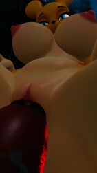 3d anthro blue_eyes breasts female furry furry_female large_breasts mayosplash penetration penis_in_pussy pussy renamon sex vrchat