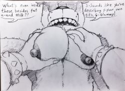 2boys animatronic bear big_pecs dialogue english_text first_person_view five_nights_at_freddy's five_nights_at_freddy's:_security_breach fnaf freddy_(fnaf) fur furry gay glamrock_freddy_(fnaf) grabbing_pecs groping groping_pecs male male/male male_only muscular muscular_male nipples pecs pov randoming1922 robot scottgames steel_wool_studios text