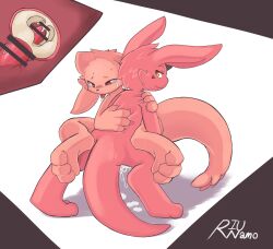 2021 3_toes 4_fingers absurd_res anthro anthro_on_anthro anthro_penetrated anthro_penetrating anthro_penetrating_anthro big_ears big_tail black_bars bodily_fluids censor_bar censored censored_genitalia censored_penis cervical_penetration cum cum_drip cum_in_uterus cum_in_vagina cum_inside cum_on_ground cumshot cutaway dragon dripping drooling duo ejaculation eyebrows facial_tuft feet female female_penetrated fingers genital_fluids genitals hair hi_res hybrid internal kemono male male/female male_penetrating markings mythological_creature mythological_scalie mythology narrowed_eyes orange_eyes penetration penile penile_penetration penis penis_in_vagina pink_body pink_hair pink_tuft red_eyes red_markings red_penis riunamo saliva scalie sex signature simple_background sling_(riunamo) smile standing standing_sex sweat sweatdrop tail tapering_penis tears toes tongue tongue_out tuft uterus vaginal_penetration