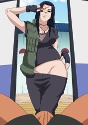 1boy 1girls age_difference alternate_costume before_sex black_eyes black_hair bulge cleavage commentary erection female female_focus fingerless_gloves friends_mother gloves glowing_eyes hair_down heterochromia jonin_uniform jonin_vest kunoichi long_hair male male_pov mature mature_female milf mother_and_son's_friend mother_and_son's_rival naruto naruto:_the_last naruto_(series) naruto_shippuden naughty_face necklace ninja ninrubio no_panties older_female_and_younger_male pants partial_male peace_sign pov rivals_mother sharingan shirt sliding_doors smile sons_friend teasing uchiha_mikoto uchiha_symbol undressing uzumaki_naruto uzumaki_symbol vest walking walking_towards_viewer