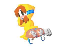 3d animated anus ass ass_grab blue_panties disembodied_hands female mario_(series) nintendo orange_hair pizzaglover shy_gal shylar tagme transparent_background