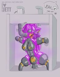 amputee bondage bound bulge chastity_bulge chastity_device clothing disability drone forniphilia hi_res latex latex_clothing latex_skinsuit limbless lock_bulge lock_symbol null null_bulge perma permanent portal portal_ring quadruple_amputee ring rubberjett skinsuit tight_clothing