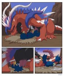 2026 3_panel_comic after_sex ancient_pokemon animal_genitalia anus apex_build_koraidon avian beak big_penis black_body blue_body blue_feathers bodily_fluids cloacal cloacal_penetration close-up comic cum cum_dripping_from_penis cum_in_cloaca cum_inside dewlap_(anatomy) digital_media_(artwork) duo egg egg_from_cloaca egg_laying erection fan_character feathers feet feral feral_on_feral feral_penetrated feral_penetrating feral_penetrating_feral from_front_position genital_fluids genital_slit genitals hi_res koraidon large_insertion larger_male legendary_pokemon lying male male/male male_penetrated male_penetrating male_penetrating_male male_pregnancy markings membrane_(anatomy) missionary_position mountain murkrow nest nintendo on_back onomatopoeia open_beak open_mouth orange_eyes orgasm outside paradox_pokemon penetration penile penile_penetration penile_spines penis pink_body pink_feathers pokémon_(species) pokegontc pokemon pokemon_(species) pregnant pregnant_feral pregnant_male pupils purple_eyes red_body red_scales scales scalie sex size_difference slit_pupils smaller_male solo_focus sound_effects tail text toes webbed_feet white_body white_feathers white_markings wings yellow_sclera