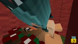 2girls 3d animated bedwars female/female lesbian mine-imator minecraft tag83 tagme video yuri