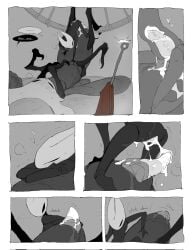 2026 after_orgasm after_sex anthro anthro_on_feral anthro_penetrated arachnid arthropod arthropod_abdomen arthropod_abdomen_genitalia arthropod_abdomen_penis biped black_body blush blush_lines bodily_fluids closed_eyes comic cowgirl_position cum dialogue dominant dominant_female duo erection female female_anthro female_dominating_male feral feral_penetrating feral_penetrating_anthro flaccid_after_cumming from_front_position fucked_to_exhaustion genital_fluids genitals half-erect heart_symbol hi_res hollow_knight_(franchise) horn hornet_(hollow_knight) insect_wings insects internal internal_vaginal justdog large_insertion larger_feral leaking_cum looking_pleasured male male/female male_feral on_bottom on_top penetration penis segmented_body sex size_difference small_dom_big_sub smaller_anthro smaller_penetrated speech_bubble spider styx_(hollow_knight:_silksong) team_cherry weaver_(hollow_knight) wings zoophilia