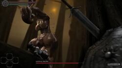 3d animated armless ass breasts dark_souls female femdom huge_cock interspecies large_breasts larger_female male monster monster_on_male no_sound penis pussy shield size_difference smaller_male straight sword tagme vaginal_penetration video white-crow