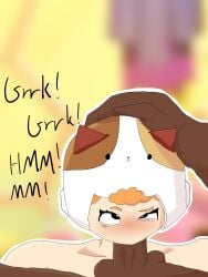 1futa 1girls bea_(brawl_stars) blowjob brawl_stars fellatio female forced_oral full_nelson kingdagon muffled naked neko_bea_(brawl_stars) oral_sex penis rape raped rosa_(brawl_stars) sucking_penis