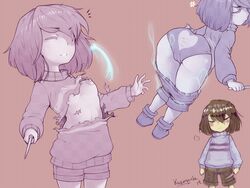 female frisk from undertale by kazmania