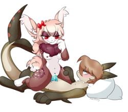 2021 anthro anthro_on_anthro anthro_penetrated anthro_penetrating anthro_penetrating_anthro blush breasts casmere_(rabidrabbit) conner_(raggedfin) cowgirl_position duo eye_roll eyebrows female female_penetrated fish from_front_position lagomorph leporid looking_at_another low_res male male/female male_penetrating male_penetrating_female mammal marine medium_breasts nipples on_bottom on_top penetration pillow rabbit rabidrabbit raised_inner_eyebrows sex shark signature simple_background white_background