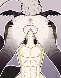 abs anthro anus ass_up athletic ball_lick balls balls_blush ballsurfing blush body_blush butt butt_focus butt_grab dahlia deep_throat duo emberdragon emberdragondog equid equine feathered_wings feathers fellatio female fingers fur genitals gynomorph hand_on_butt hi_res horse intersex intersex/female licking long_tail male mammal mythological_creature mythological_equine mythology oral oral_penetration pegasus penetration penile pink_tongue purple_body purple_fur sex spread_butt spread_wings spreading swallowing swallowing_penis_while_deepthroat tail tongue tongue_out tongue_out_fellatio wings yellow_body yellow_fur