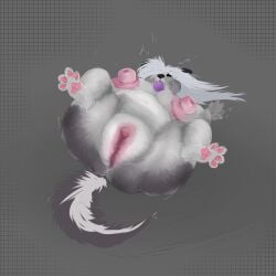 1:1 anthro berry female food fruit genitals hellaverse helluva_boss hi_res hyper hyper_genitalia loona_(helluva_boss) plaksapisya plant solo vulva