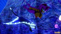 1girls 3d 3d_art amy_rose anthro female furry hedgehog manta_ray mmd naked nsfw nude request roenthebear sega sonic_(series) sonic_the_hedgehog_(series) underwater