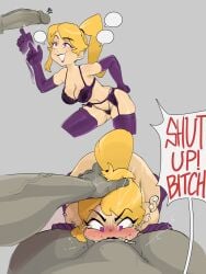 1boy 1girls all_the_way_to_the_base blowjob deepthroat female female_penetrated gameoverse glitch_productions light-skinned_female light_skin male male/female male_penetrating male_penetrating_female mdthetest miss_information_(gameoverse) oral oral_penetration oral_sex purple_eyes straight unseen_male_face