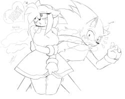 1boy1girl amy_rose black_and_white crispycandyyy ear_twitch flustered flustered_male furry furry_only hedgehog horny horny_female in_heat pheromones sonic_(series) sonic_the_hedgehog sonic_the_hedgehog_(series) straight suprised