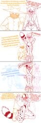 afterimage ahegao anthro atomic_wedgie blush bottomwear bottomwear_down canari_(pokemon) canid canine canis cheetah clothed clothing comic cosplay dialogue duo felid feline female fox frontal_wedgie hi_res humiliation_fetish hybrid looking_pleasured male male/female mammal nervous pained_expression pants pants_down partially_clothed rayza_alvares_(nyxthechee) recording recording_video reverso-f spiked_tail spikes spikes_(anatomy) tail thong underwear wedgie wolf