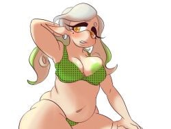 female marie_(splatoon) one_breast_out solo splatoon vesperpallete