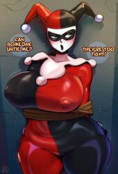batman_(series) blue_eyes blue_eyes_female dc dc_comics female female_focus girl harleen_quinzel harley_quinn madheaven tagme