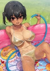 bikini kaedeko_(kaedelic) kanna_sasaki_(kaedeko) voluptuous_female