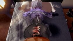 3d animated artist_request ass ass_focus black_bodysuit bodysuit censored esper_zero_(neverness_to_everness) fat_ass koikatsu male_pov neverness_to_everness no_sound pov pov_sex sex sex_from_behind short_hair skin_tight skinsuit skintight skintight_bodysuit tagme video white_hair
