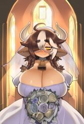 1girl 1girls 2026 2d 2d_(artwork) 2d_artwork ahoge ai ai-created ai_art ai_assisted ai_generated animal_ears animal_humanoid bangs big_ass big_breasts big_butt big_hair big_thighs blush blushing bouquet braid braided_hair braids breasts breasts_bigger_than_head brown_hair choker cleavage cow_ears cow_girl cow_horns cowbell curvy curvy_body curvy_female curvy_figure digital_art digital_drawing digital_drawing_(artwork) digital_media digital_media_(artwork) digital_painting_(artwork) dress ear_tag eyebags female female_focus female_only flower freckles freckles_on_breasts freckles_on_face freckles_on_shoulders glasses hair hikikomori horns huge_breasts humanoid humanoid_female kemonomimi large_breasts messy_hair milf milf_body millie_(sugartwist) monster_girl multicolored_hair neet neet_girl oc original original_art original_artwork original_character original_characters otaku pale pale-skin pale-skinned_female pale_skin pale_skinned_female short_hair shortstack smile smiling solo solo_female solo_focus squiggle_mouth sugartwist thick thick_ass thick_butt thick_eyebrows thick_hips thick_legs thick_thighs top_heavy twin_braids twinbraids upper_body wedding wedding_attire wedding_dress wedding_veil white_bangs white_dress white_hair wide_hips wide_thighs yellow_eyes
