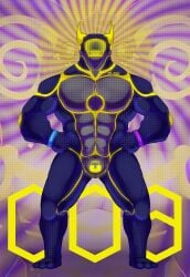 absurd_res anthro biceps bound bulge chastity_device clothed clothing drone dronification goo_creature hi_res horn hypnosis latex latex_clothing latex_skinsuit lock_bulge lock_symbol male male/male mind_control muscular muscular_anthro muscular_male null_bulge ouroboros_dinamadeus pecs simple_background skinsuit solo sorakskullsnake tight_clothing visor