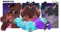 3_penises 4_horns abs accessory animal_genitalia animal_penis anthro armpit_hair armpit_musk bedroom_eyes behemoth_(final_fantasy) belly big_belly big_muscles big_nipples big_pecs big_penis black_sclera body_hair chest_hair chest_tuft clothed clothing cock_ring collar crown dreadlocks ear_piercing equine_genitalia equine_penis facial_piercing fangs final_fantasy flared_penis flexing genital_piercing genitals glans group half-erect hand_behind_head happy_trail headgear hi_res hoodiewulf horn horn_jewelry horn_ring huge_pecs huge_penis humanoid_genitalia humanoid_penis hybrid_genitalia hybrid_penis jewelry knot knotted_equine_penis knotted_penis licking licking_lips looking_at_viewer male medial_ring moobs multi_genitalia multi_horn multi_penis musclegut muscular muscular_male musky_penis narrowed_eyes navel necklace nipple_piercing nipple_ring nipples nose_piercing nose_ring nude overweight overweight_male pecs penis penis_accessory penis_jewelry penis_piercing penis_through_underwear piercing ppandogg prince_albert_piercing pubes ring_(jewelry) ring_piercing seductive septum_piercing septum_ring smile spiked_collar spikes square_enix standing teeth tongue tongue_out trio tuft tusks underwear underwear_only