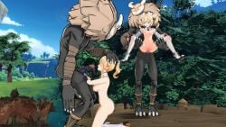 barbara_(genshin_impact) genshin_impact hilichurls_(species) jean_gunnhildr penis pine_nsfw sex vaginal_penetration