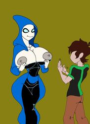 1boy 1girls age_difference alien alien/human alien_girl ben_10 ben_10_alien_force ben_10_omniverse ben_tennyson big_breasts blue_eyes breasts breasts_out brown_hair busty caglioro3666 cicely classic_alien cleavage curvy dress duo erect_nipples exposed_breasts female front_view hood hourglass_figure huge_breasts human humanoid imminent_sex interspecies long_dress male male_human/female_alien male_human/female_humanoid mammal mature milf mother queen royalty simple_background straight teenage tied_hair voluptuous white_skin wide_hips