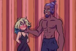 choker_collar daddy_kink darius_(the_owl_house) darius_deamonne fetish_wear shadows_pd_(artist) the_owl_house vee_(the_owl_house)